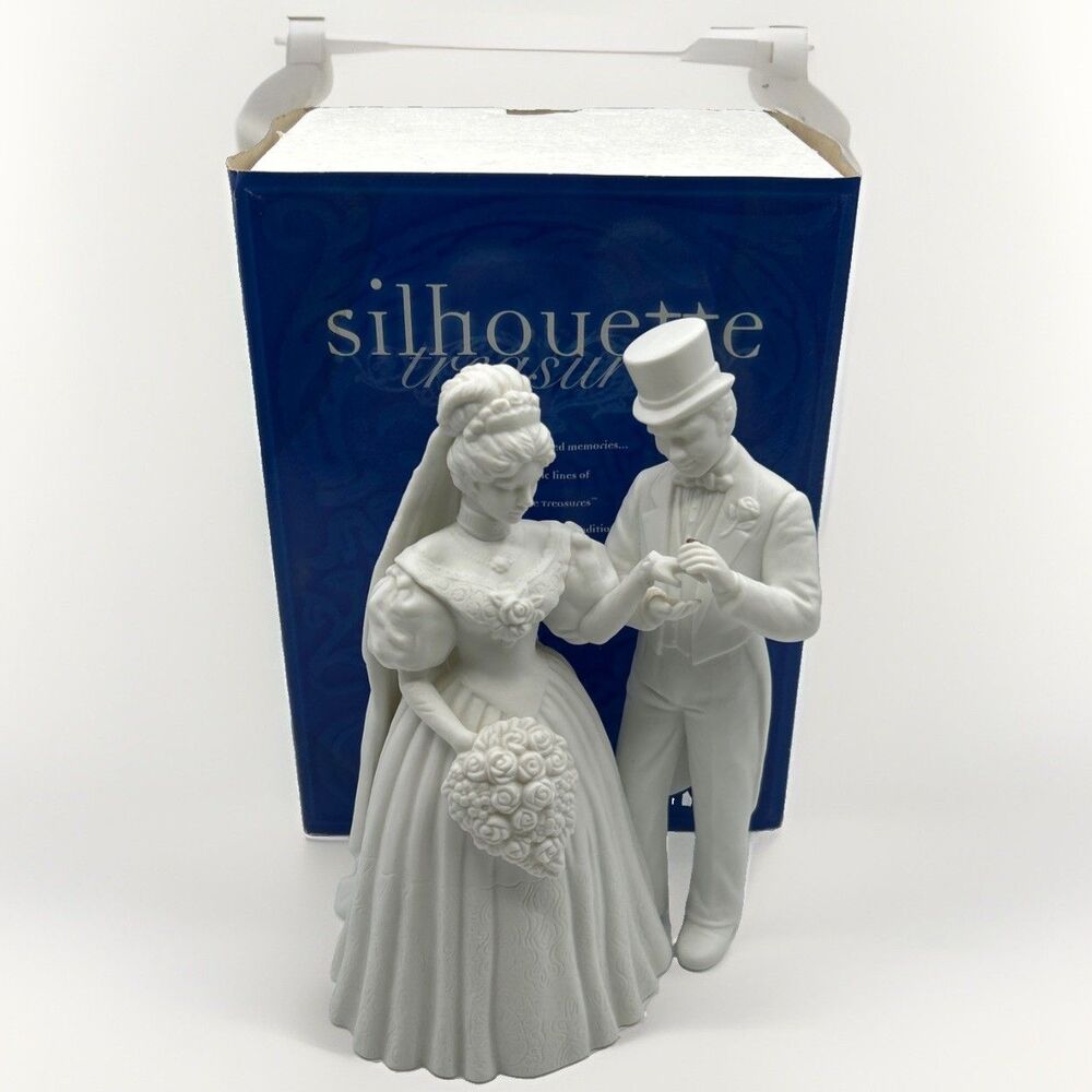 VTG Dept 56 Sihlouette Treasures To Have & To Hold Figurine 78600 Bride & Groom